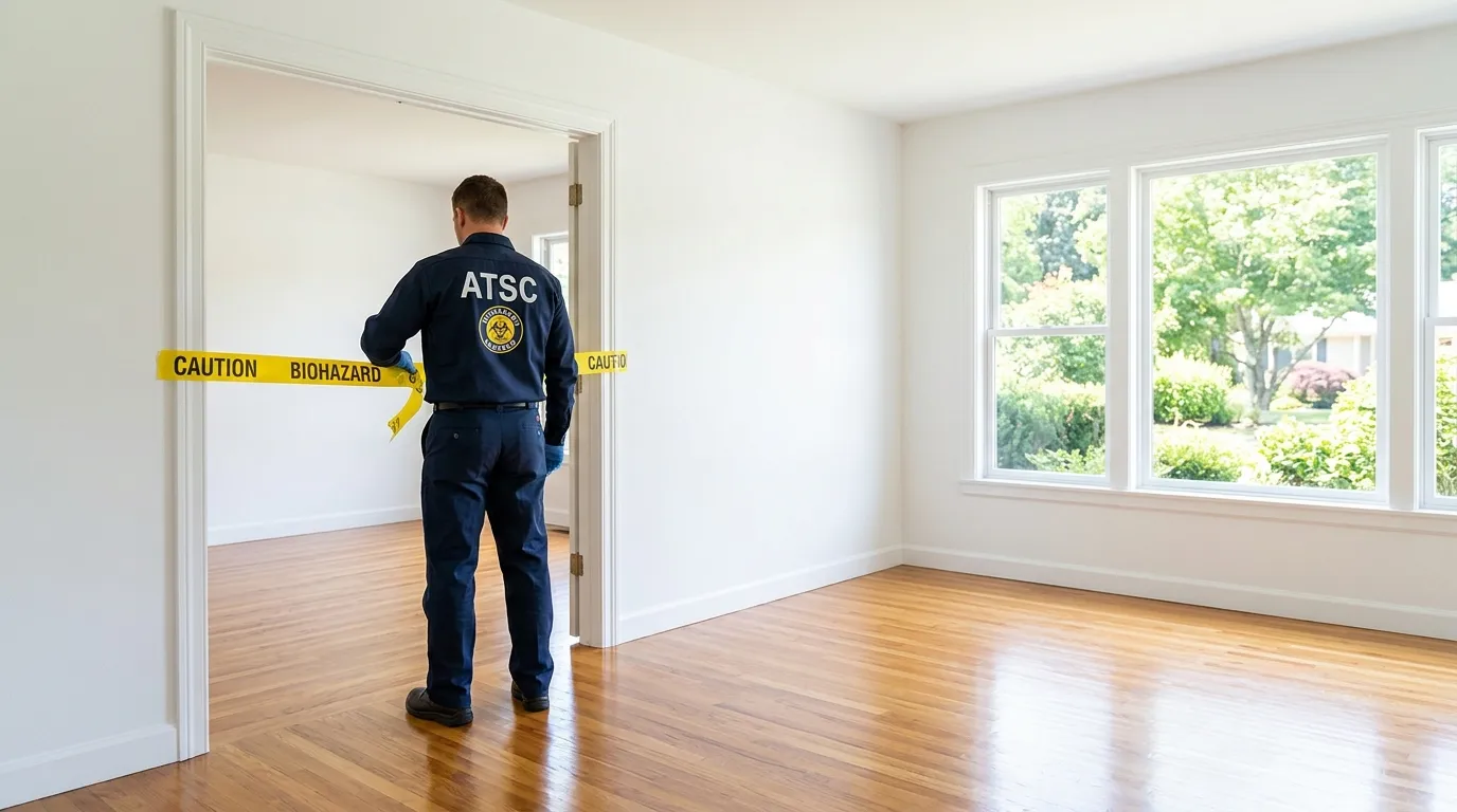 Certified biohazard cleanup crew performing Crime Scene Cleanup in South Whittier
